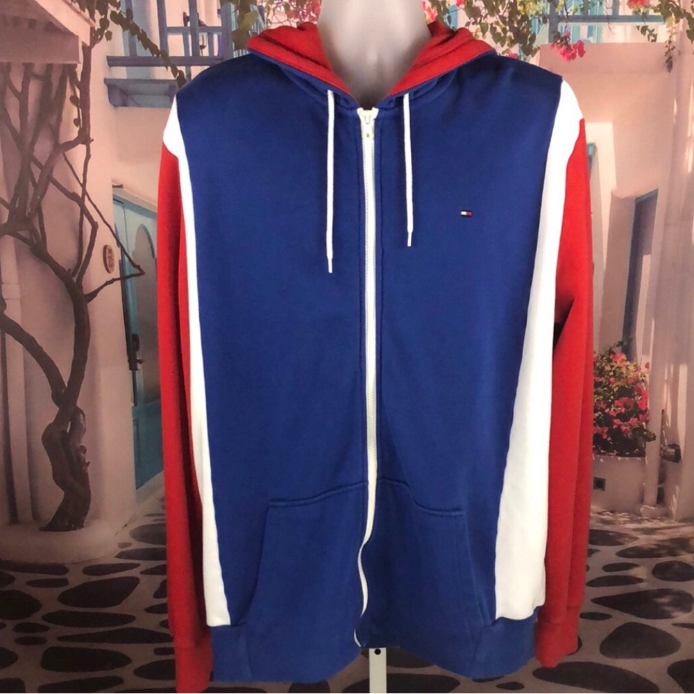 ✨Tommy Hilfiger Color-Block Hooded Zip Jacket